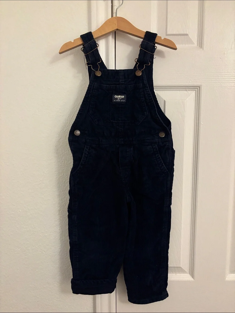 OshKosh B'gosh Dark Navy Corduroy Overalls for Kids